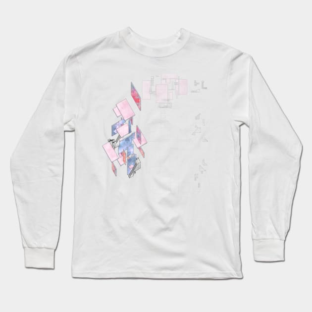 Floating Stairway Long Sleeve T-Shirt by AtiratTheGreen